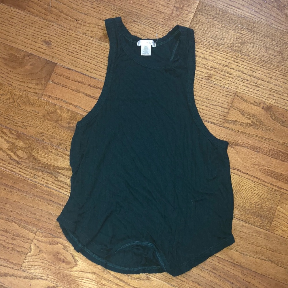 Dark green tank